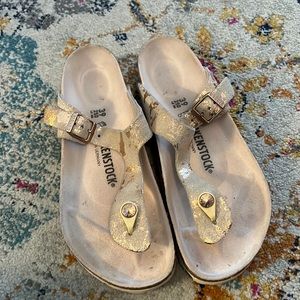 BIRKENSTOCKS Giza sandals 39 gold
